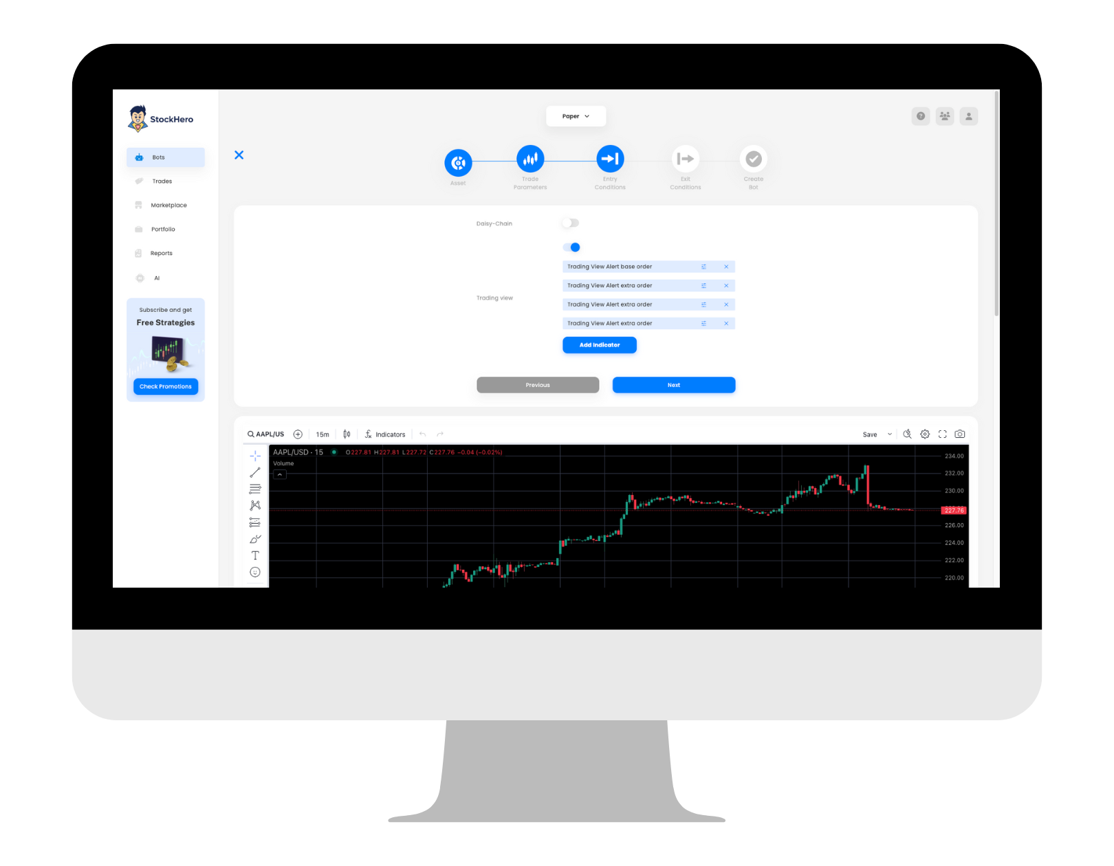 Easy integration with TradingView