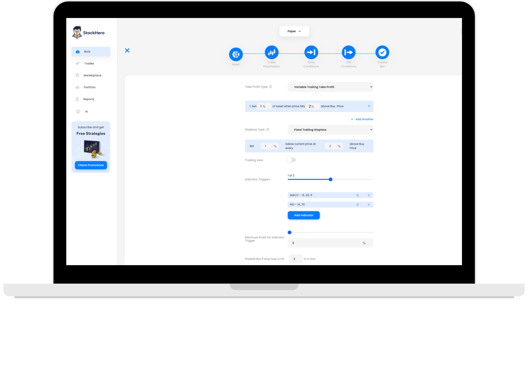 advanced stock trading bot features